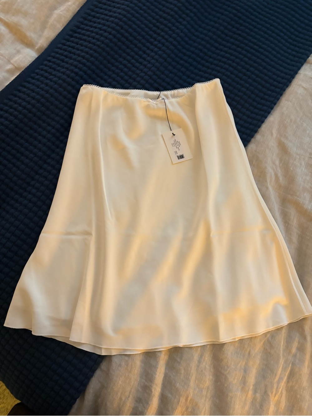 Danielle Guizio Paloma Midi Skirt White Small NWT